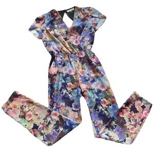 6 Shore Road Floral Cut Out Back Jumpsuit